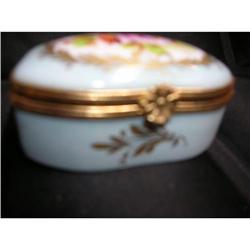 Antique French Hand Painted  Porcelain Jewelry #1496452