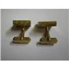 Image 1 : Pair of Gold Color SWANK Cuff Links #1509965