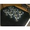 Image 1 : Set of 6 Margarita Crystal Glasses.  #1509975