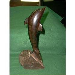 Carved Wood Dolphin #1509992