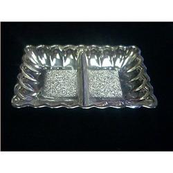 Silver Colored Mirror Glass Ashtray/ Candy Dish#1510000