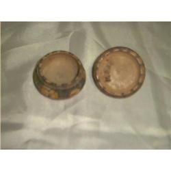 Small Carved Hand Painted Wooden Pin Box with #1510004