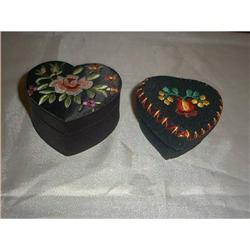 Two Hand Made Needlepoint Boxes from Hungary #1510023