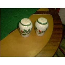 Crackle Finish Salt and Pepper Shakers  #1510030