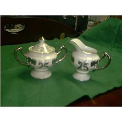25th Anniversary Sugar and Creamer Set #1510031