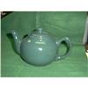 Image 1 : Green Stoneware Tea Pot Signed.  #1510032