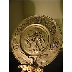 American 1776 Independence pewter charger sign #1510083