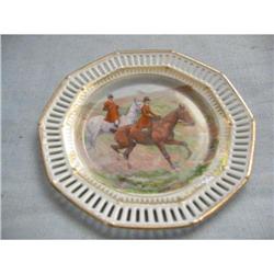 Bavaria reticulated plate  horse riding scene !#1510110