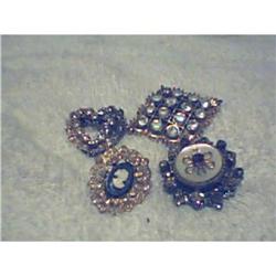 4 RHINESTONE PINS *VINTAGE* #1510146
