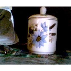 JAR, JELLY MARMALADE, BLUE FLOWERS, ROYAL #1510171