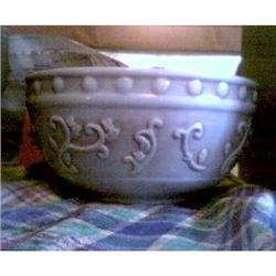 BEAUTIFUL BLUE BOWL DECORATED WITH IVY  AND #1510188