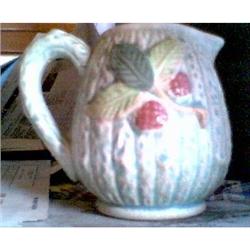 OLD VINTAGE RASBERRY TEAL BLUE PITCHER #1510212