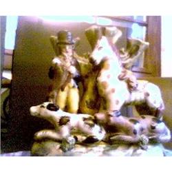 STAFFORDSHIRE REPRODUCTION OF FOX HUNT FIGURINE#1510216