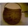 Image 1 : VINTAGE WOODEN BASKET WITH HANDLE #1510247