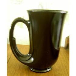 Tiara Hunter Horn Black Glass Mugs #1510295