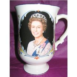 SILVER JUBILEE MUG FOR QUEEN ELIZABETH II #1510302