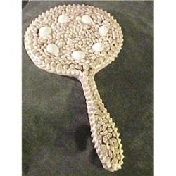 Antique Sea Shell Hand Mirror #1510326