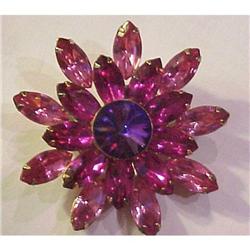 Pink Rhinestone Brooch #1510333