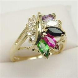Beautiful Multi-Stone Ring #1510340
