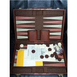VINTAGE BACKGAMMON GAME WITH CARRYING CASE #1510374