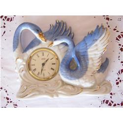 Vintage Swan Clock with gold plating - #1510379