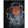 Image 1 : VINTAGE ROSARY BEADS WITH LEATHER TOOLED #1510382