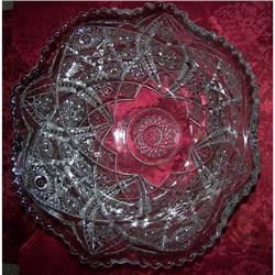 Punch Bowl with Under-plate - Brilliant Pressed#1510391