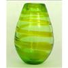 Vintage Pop Emerald Green Swirling Vase #1510467