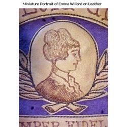 Antique Miniature Portrait of Emma Willard  #1510512