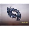 Image 1 : UNSIGNED GORGEOUS VINTAGE BLUE RHINESTONE #1510538