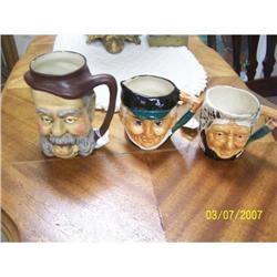  3 TOBY MUGS - 2 ARE OCCUPIED JAPAN   #1510585