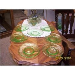 6 IMPERIAL ?FIBER OPTIC? 8 PLATES 1927-1930 #1510591