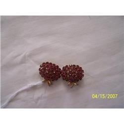 `PINK RHINESTONE CLIP ON EARRINGS ? HIGH #1510606