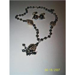 STUNNING ~JUDY LEE~ DEMI PARURE TASSLE NECKLACE#1510634
