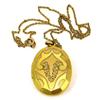 Image 1 : Old ART Deco STETSON 14kt GF NECKLACE & Locket #1510681