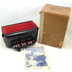 VINTAGE Childs MAGNUS Accordian in ORIGINAL Box#1510682