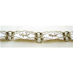 STUNNING Vintage STERLING Silver SIAM Bracelet #1510688