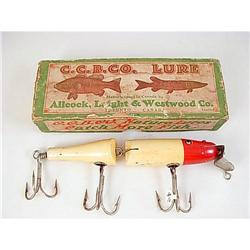 Old CREEK Chub JOINTED Pikie MINNOW Lure & BOX #1510689