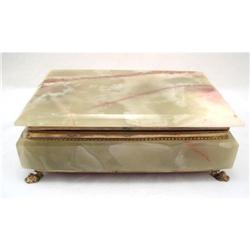 Vintage RICORDO Di ROMA Marble JEWELRY Box  #1510694