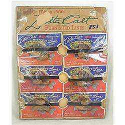 Vintage DISTA-CAST Fishing LURE Counter CARD #1510701