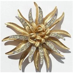 Coro Starburst Rhinestone Pin #1510716