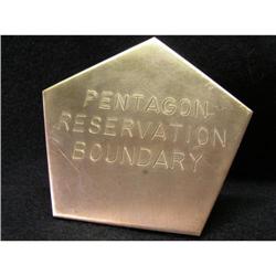 Brass "Pentagon Reservation Boundary" Peg #1510791