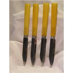 4 Bakelite Fruit Knives #1510803