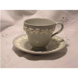 Wedgwood Etruria Embossed Demitasse C & S #1510820