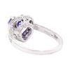 Image 3 : 2.61 ctw Tanzanite and Diamond Ring - 14KT White Gold