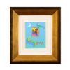 Image 1 : Peter Max, "Love" Framed One-Of-A-Kind Acrylic Mixed Media, Hand Signed with Cer