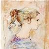 Image 2 : "Sami #11" Limited Edition Lithograph by Edna Hibel, Numbered and Hand Signed wi
