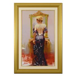 Pino (1939-2010) "Evening Elegance" Limited Edition Giclee On Canvas