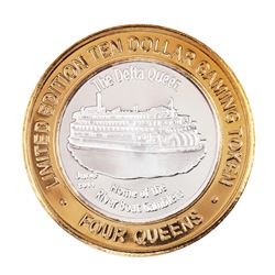 .999 Fine Silver Four Queens Casino Las Vegas, NV $10 Limited Edition Gaming Token