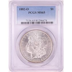1882-O $1 Morgan Silver Dollar Coin PCGS MS65